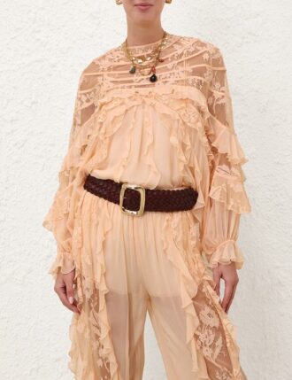 rebellion splice billow bluse in pfirsich online 2 330x429 - Rebellion Splice Billow Bluse in Pfirsich online