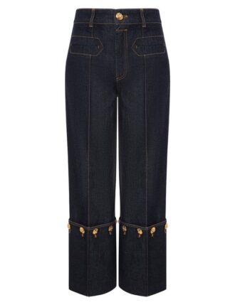 Rebellion Straight Crop Jeans Night Sky Online
