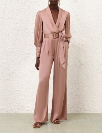 Seidenhose „Tuck“ in Dusty Rose online