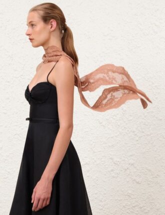 Spitzen-Halstuch in Pfirsich online