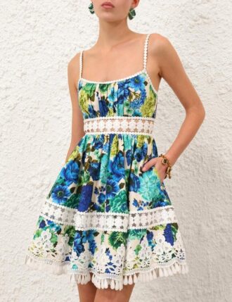 Wanderlust Billow Kleid Tapestry Teal Multi Online