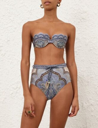Wanderlust-Hose mit hoher Taille in Tapestry Blue Multi online
