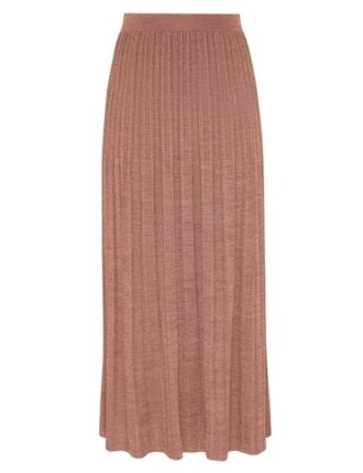 Wanderlust Metallic Midi-Röck Metallic Dusty Rose online
