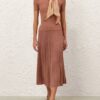 Wanderlust Metallic Midi-Röck Metallic Dusty Rose online Wanderlust Metallic Midi-Röck Metallic Dusty Rose online