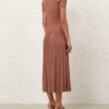 Wanderlust Metallic Midi-Röck Metallic Dusty Rose online Wanderlust Metallic Midi-Röck Metallic Dusty Rose online