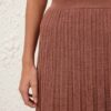 Wanderlust Metallic Midi-Röck Metallic Dusty Rose online Wanderlust Metallic Midi-Röck Metallic Dusty Rose online