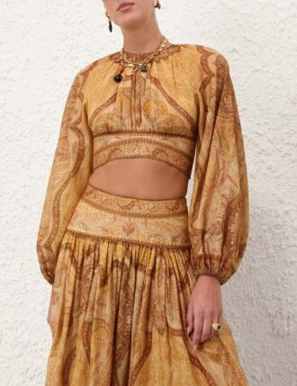 Wanderlust-Oberteil Tapestry Mustard Multi Online Wanderlust-Oberteil Tapestry Mustard Multi Online