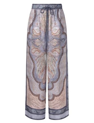 Wanderlust Relaxed Hose Tapestry Blue Multi Online